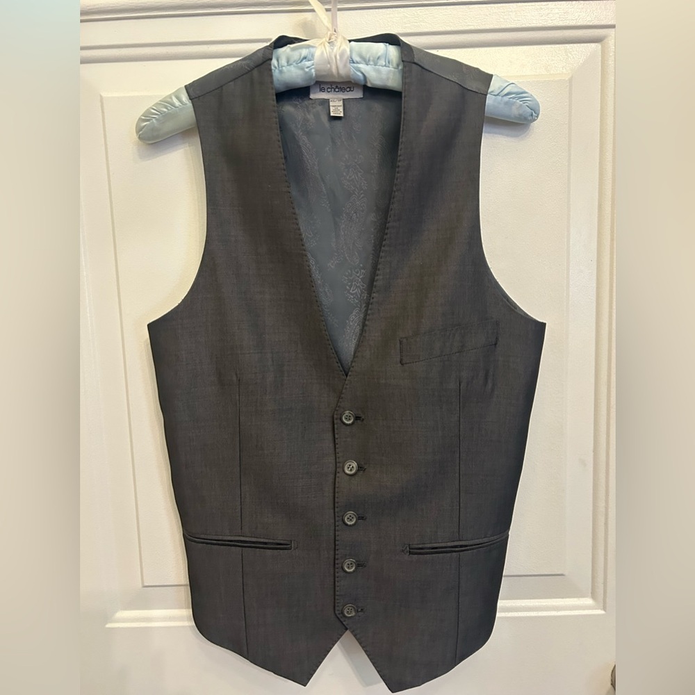 ✨VTG Le Chateau Grey Men's Vest ~ XS see measurements✨ 90’s ✨EUC